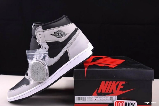 White Black Grey High Light Retro 555088-035 Air Smoke 1 Jordan 1125